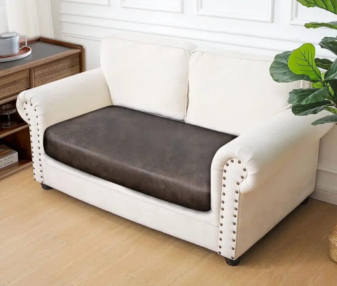 Brown stretchable sofa cushion covers