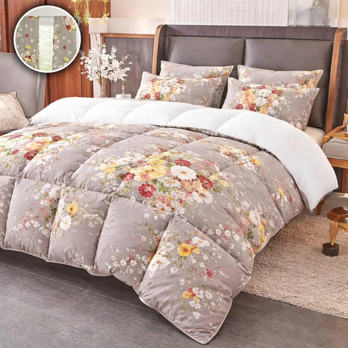 Flora Comforter Sets - 5 Pieces King size