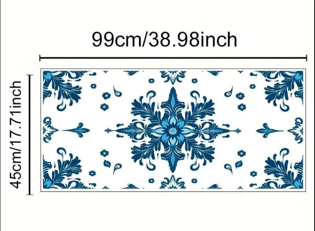 Window privacy film in blue