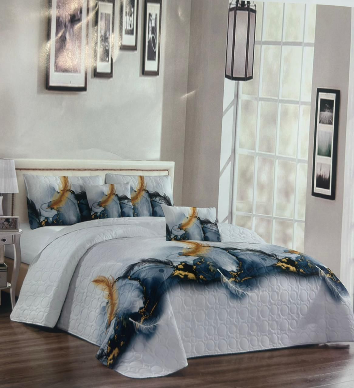 Luxury 5 Piece  Quilt Set – Queen & King Size