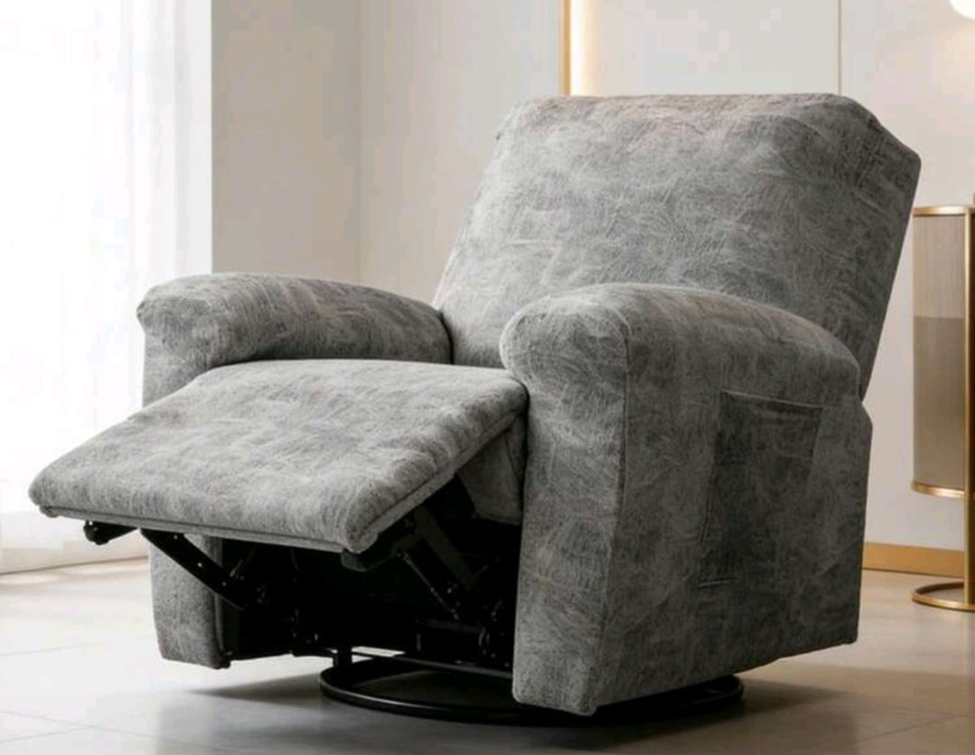 Water-Repellent Stretch Recliner Sofa Cover – Leather-Look Protective Slipcover for 1 Seater
