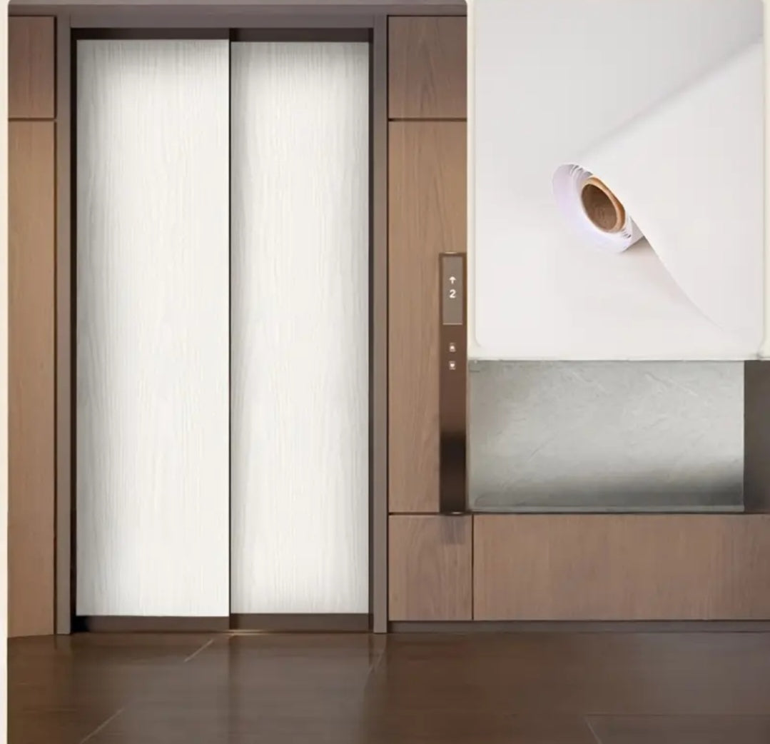 Wood Grain Vinyl Wrap – Self Adhesive Wood Effect Film for Doors, Furniture & Walls