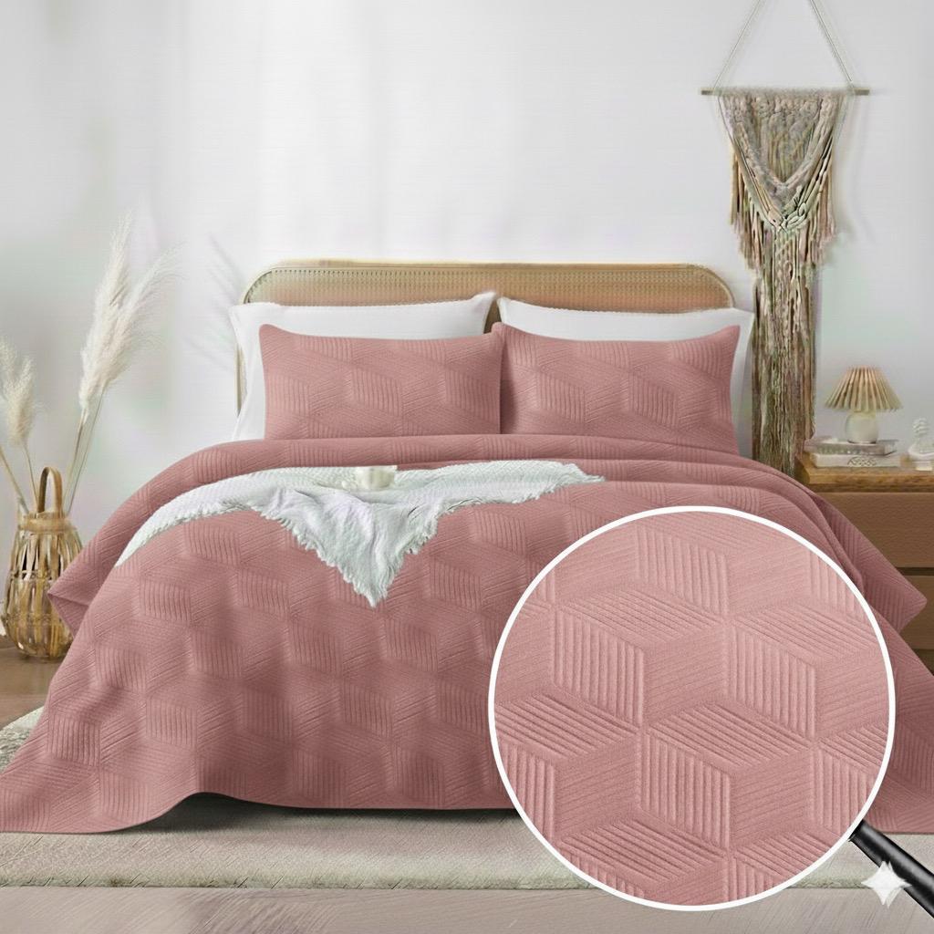 Embossed bedspread