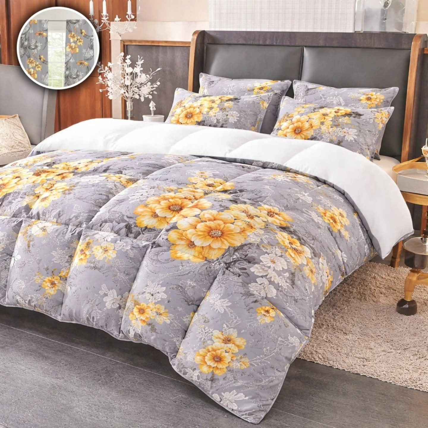 Flora Comforter Sets - 5 Pieces King size