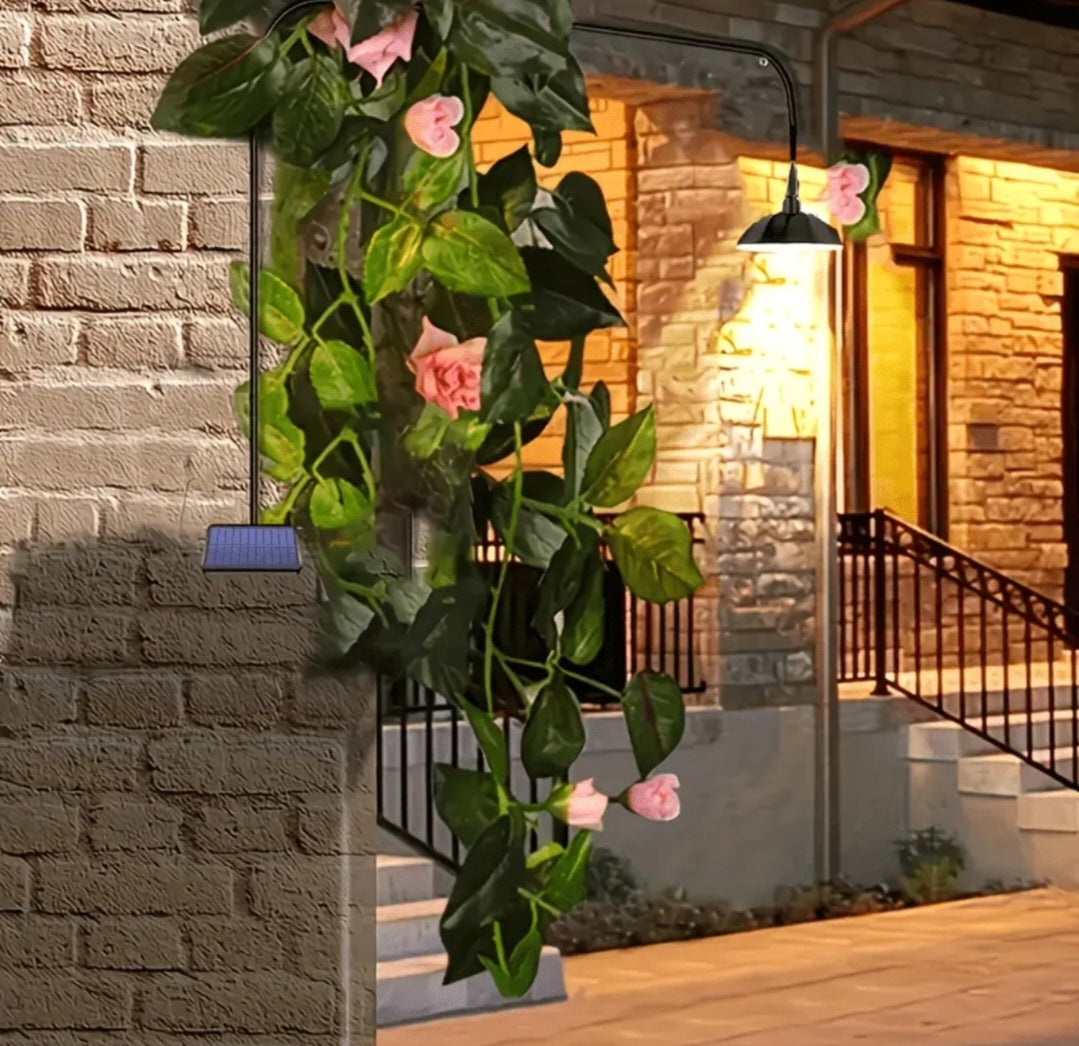 Solar Pendant Light Outdoor – Modern Hanging LED Ceiling Light, Waterproof Garden Patio Shed Lighting