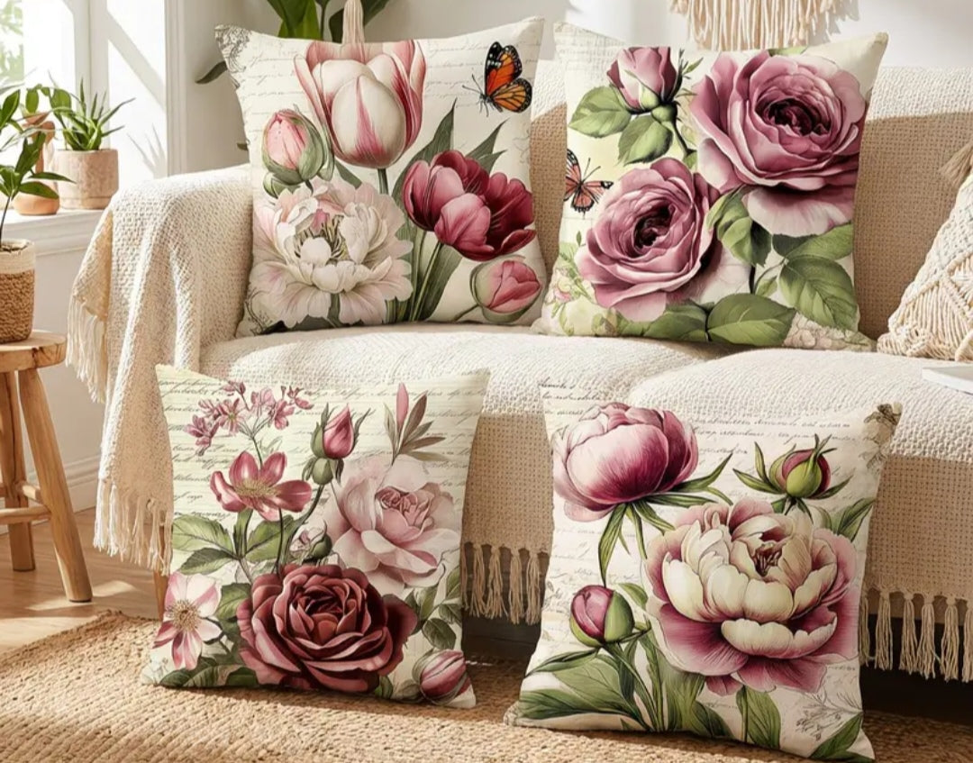 4 Pack Decorative Scatter Cushion Covers 50x50cm