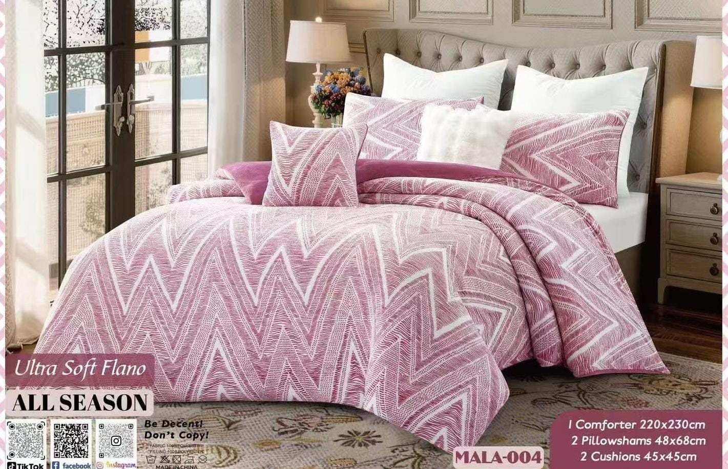 Piece Ultra Soft  Comforter Set | All-Season Luxury Bedding | Comforter, Pillowcases & Cushions