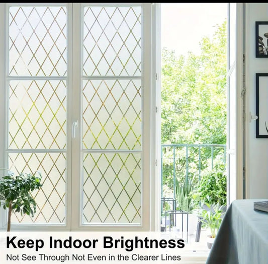 Static Cling Privacy Window Film – Decorative Frosted Glass Window Film