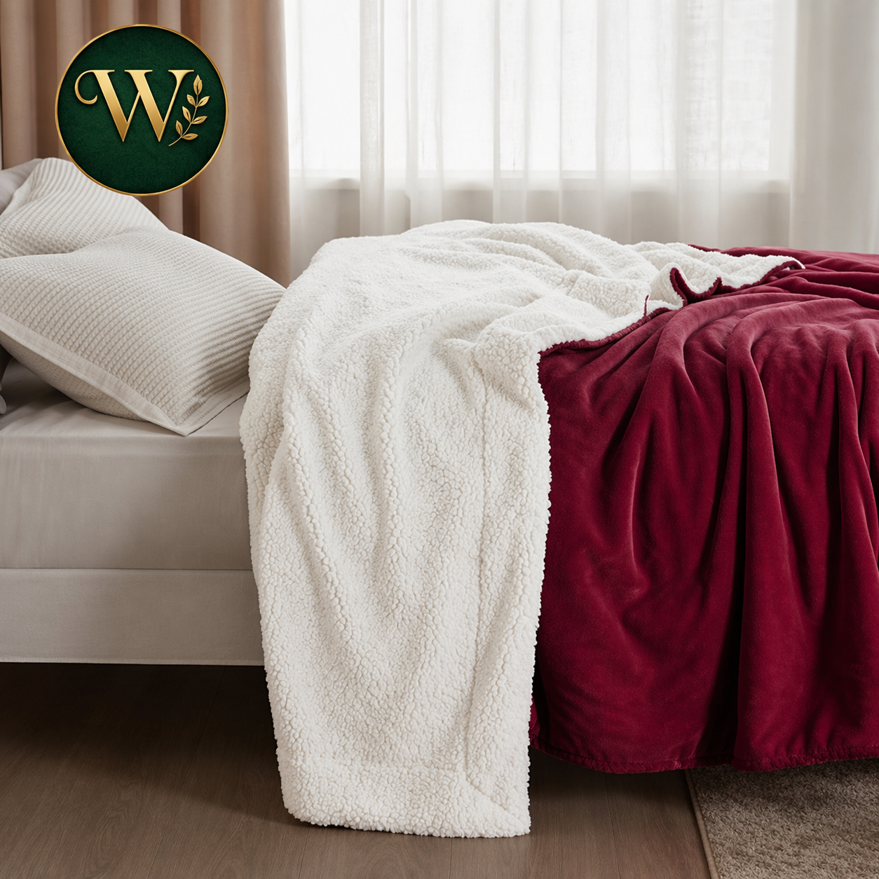 Luxurious Velvet Sherpa Fleece Blanket – Extra Large 200x230cm | Ultra Soft & Heavyweight