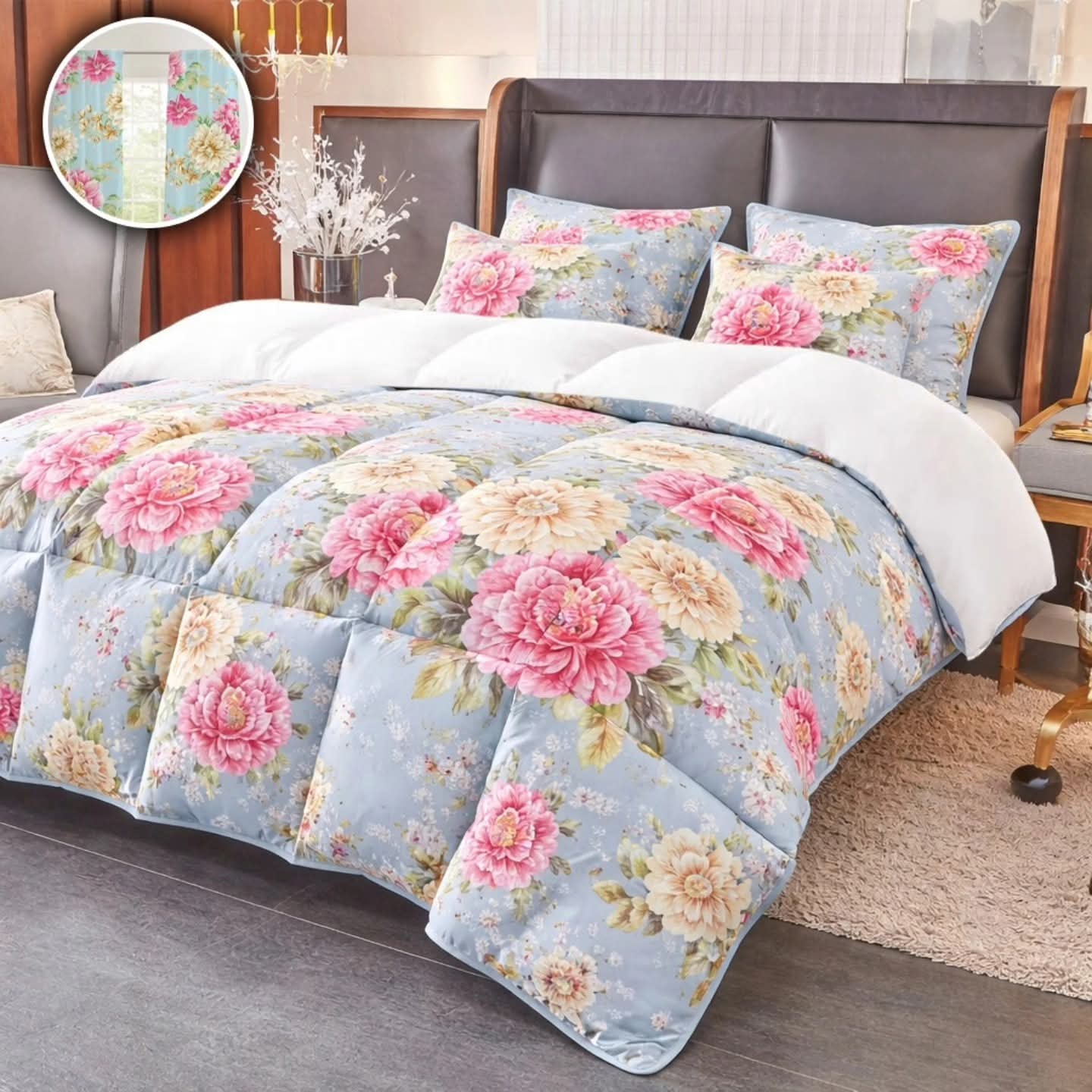 Flora Comforter Sets - 5 Pieces King size