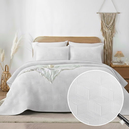 Embossed bedspread