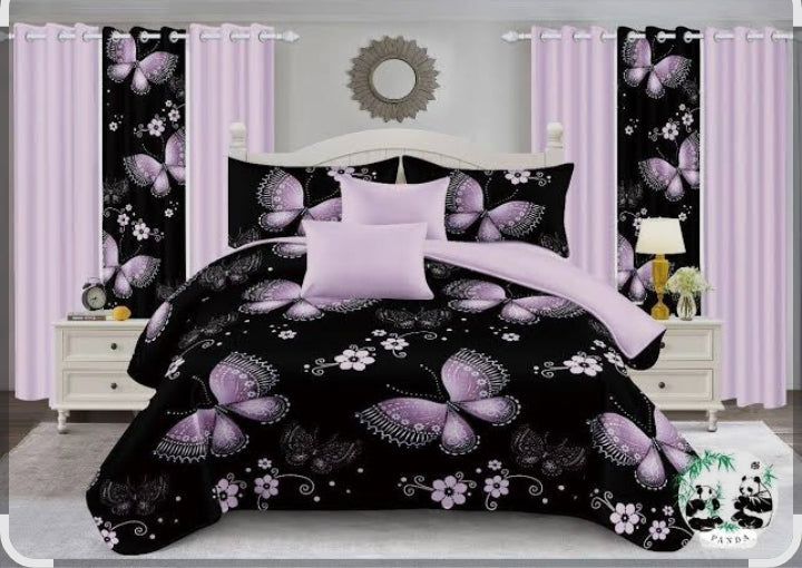 7-Piece Quilt & Curtain Set