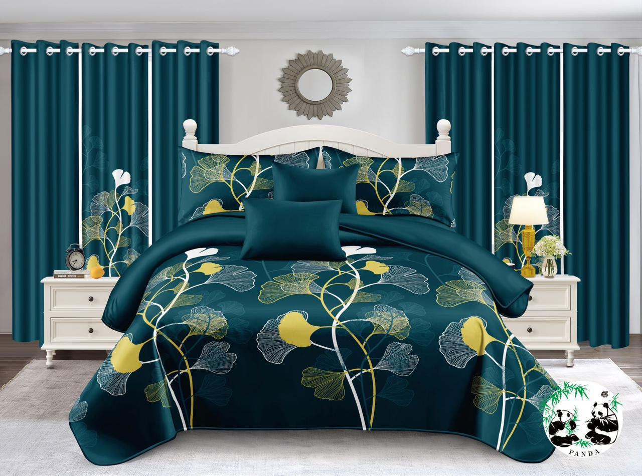 7-Piece Quilt & Curtain Set