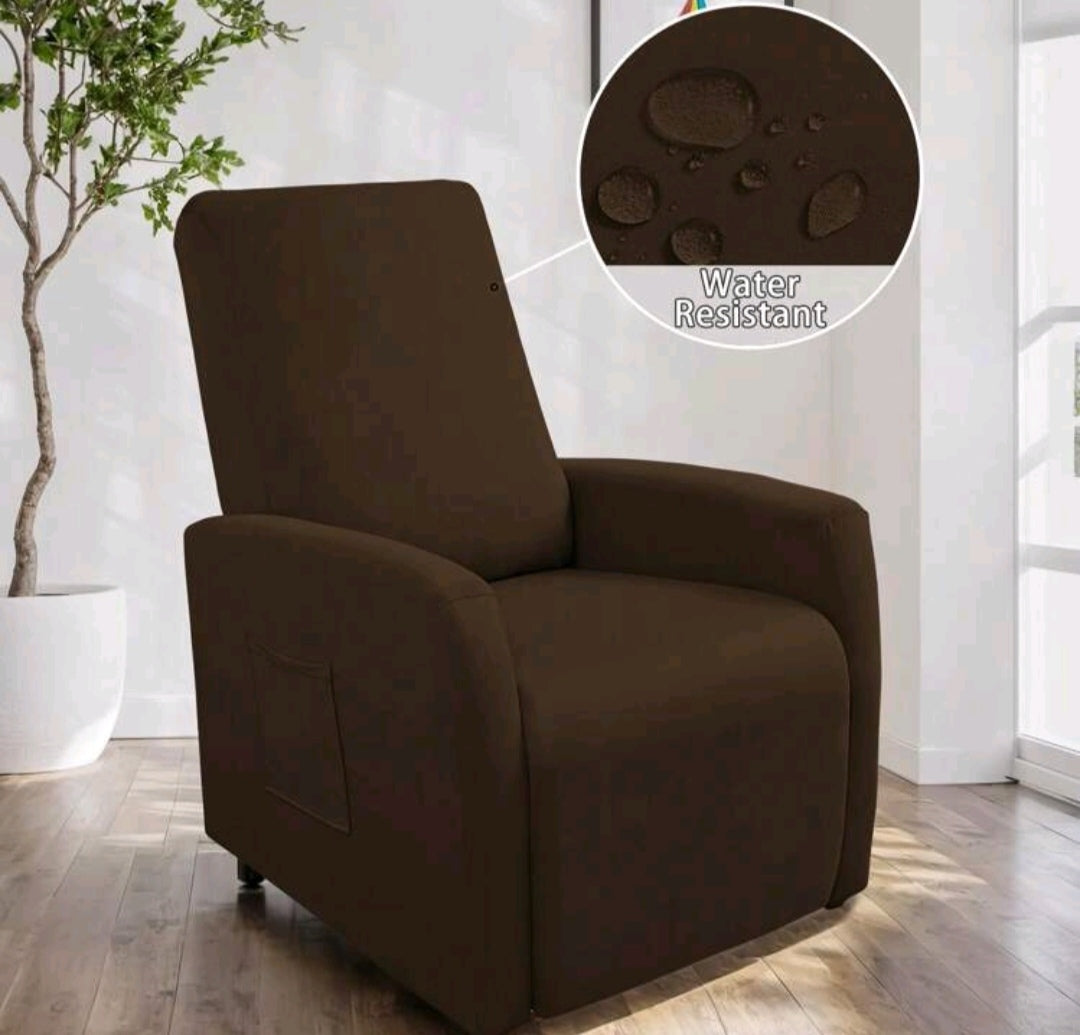 High back recliner slipcover