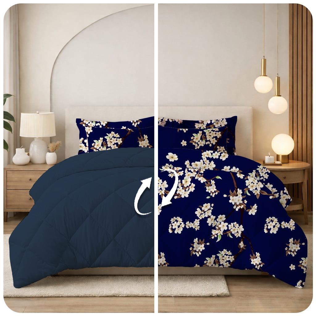 Reversible printed comforter