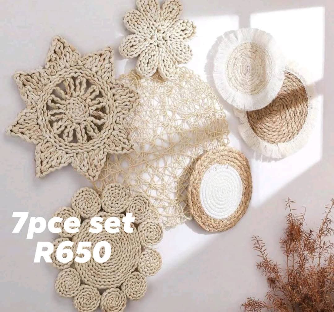 Rattan wall decor
