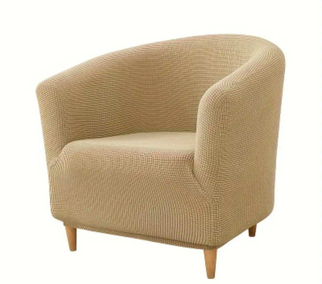 Stretch Barrel Tub Chair Slipcover – Jacquard Armchair Cover