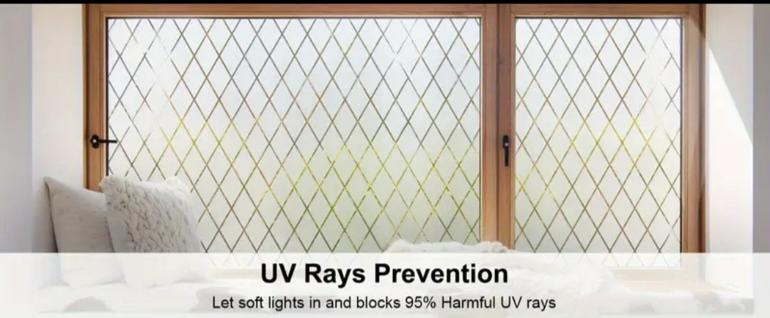 Static Cling Privacy Window Film – Decorative Frosted Glass Window Film