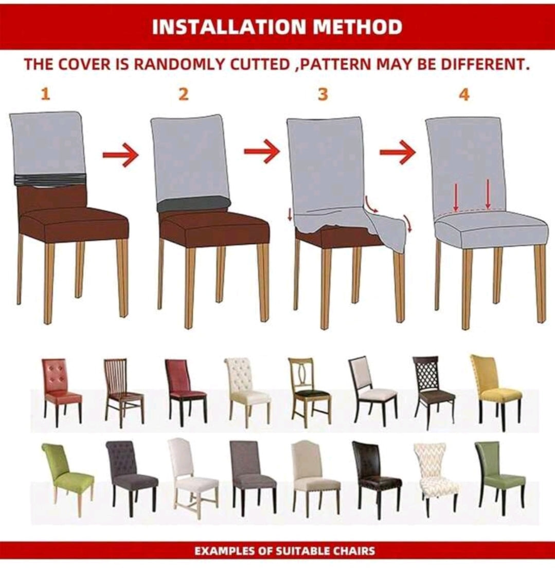 Stretch Dining Chair Slipcover | Removable Washable Chair Cover