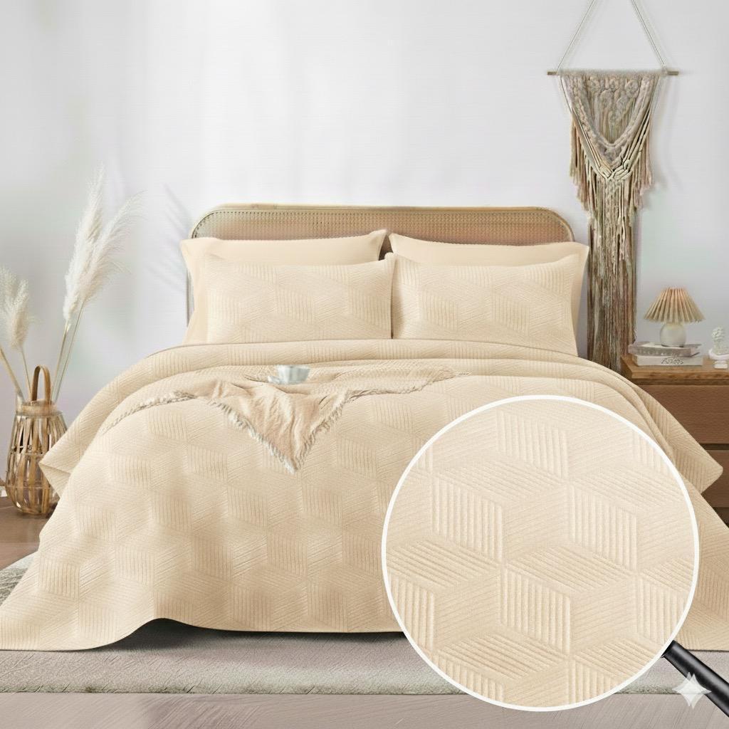 Embossed bedspread