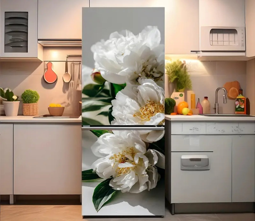 Premium Flower Fridge Door Wrap Collection