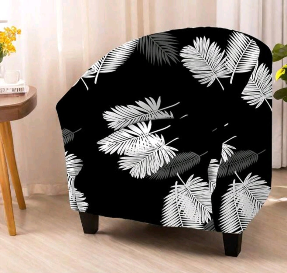 Printed tub chair slipcovers