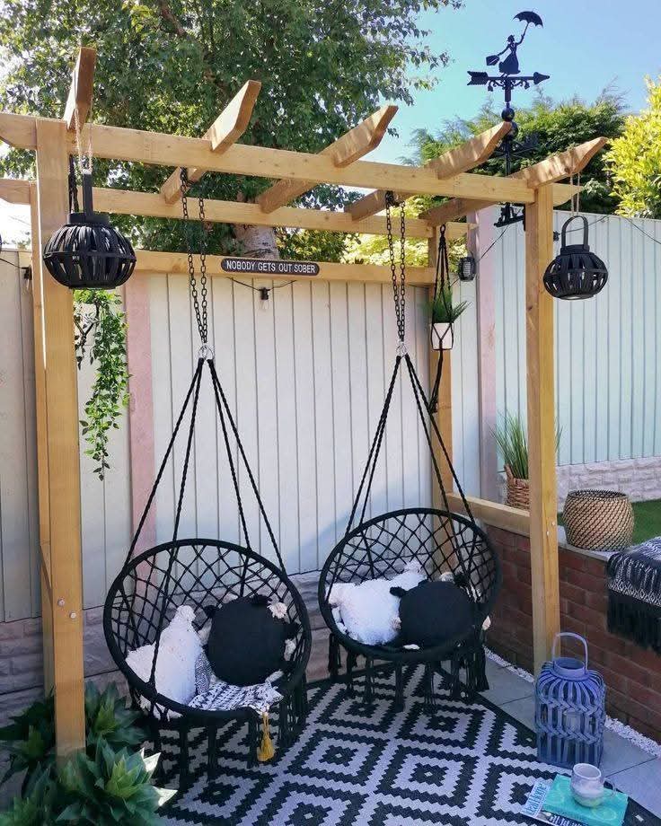 Macrame hanging chair