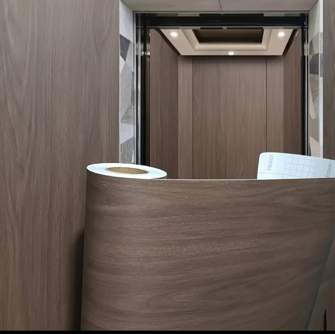 Wood Grain Vinyl Wrap – Self Adhesive Wood Effect Film for Doors, Furniture & Walls