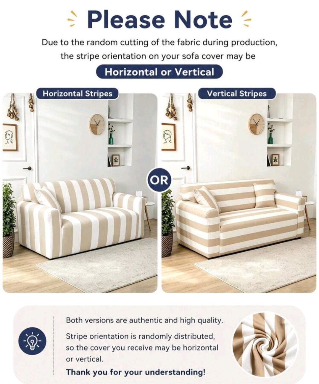 Stretch Sofa Cover | Elastic Slipcover for 1, 2, 3 & 4 Seater and L-Shape Sofas