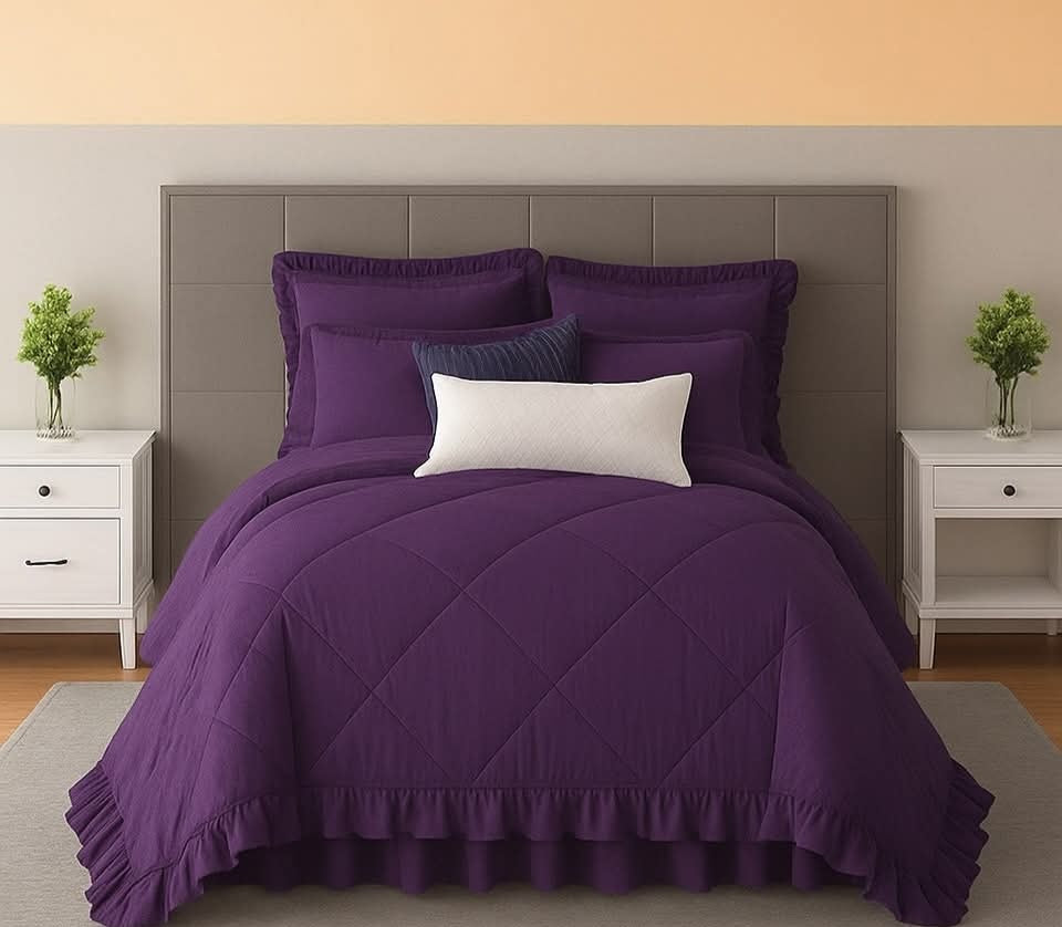 Frilled comforter