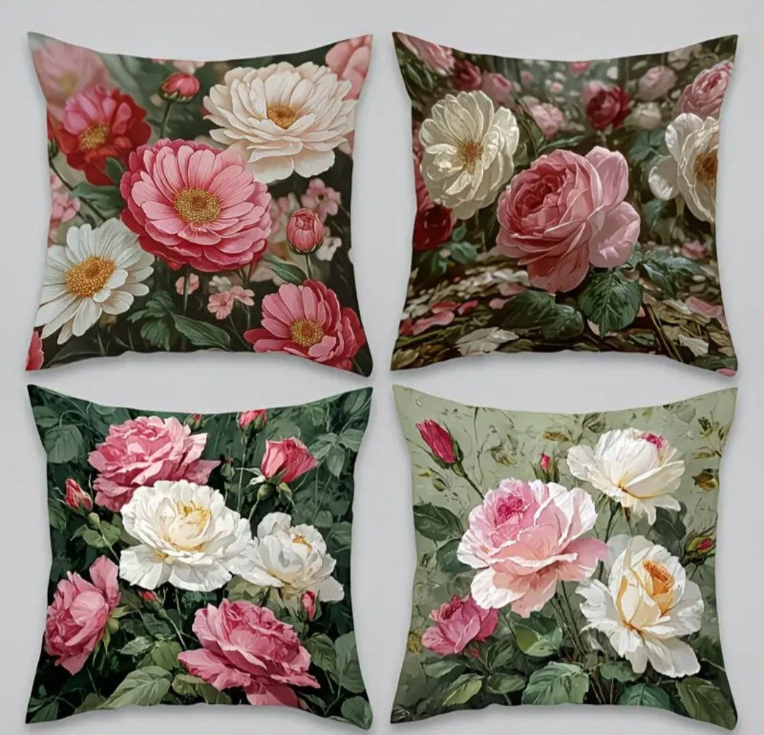 4 Pack Decorative Scatter Cushion Covers 50x50cm
