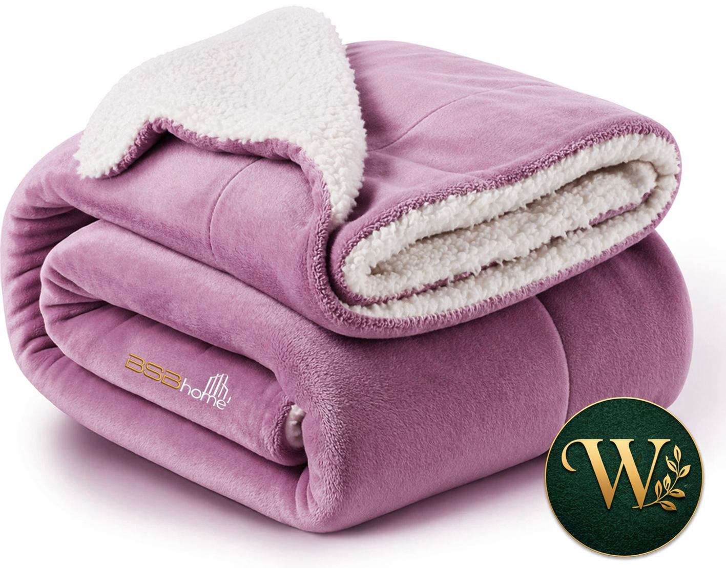 Luxurious Velvet Sherpa Fleece Blanket – Extra Large 200x230cm | Ultra Soft & Heavyweight