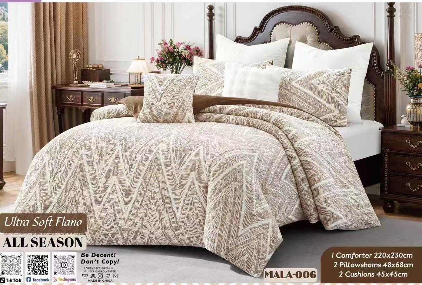Piece Ultra Soft  Comforter Set | All-Season Luxury Bedding | Comforter, Pillowcases & Cushions