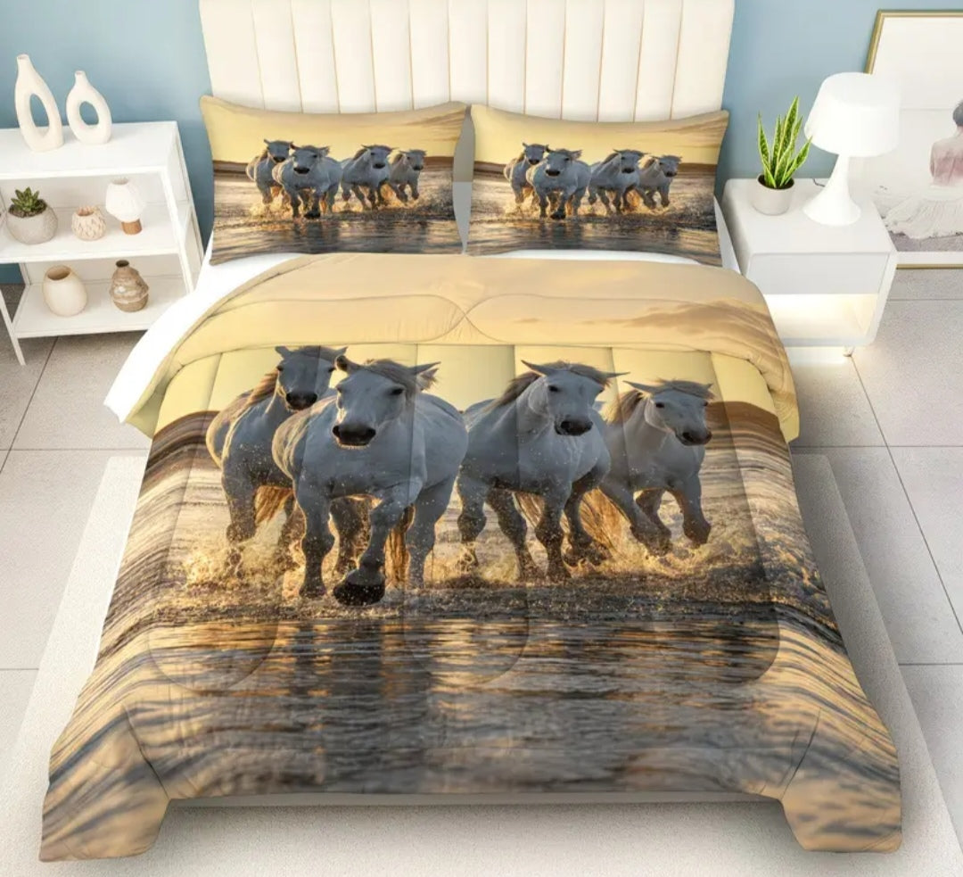Printed Polyester Comforter Sets