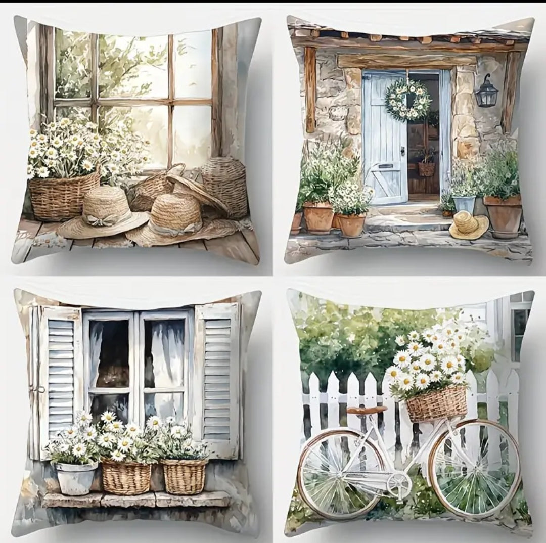 Plaaslewe Sierkussing Oortreksel (45x45cm) | Donkies, Windpomp & Plaas Tema