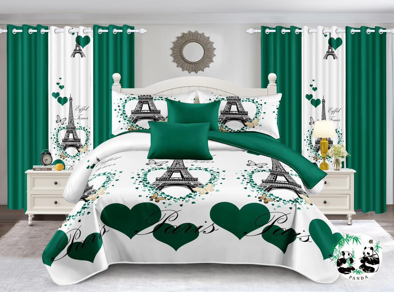 7-Piece Quilt & Curtain Set