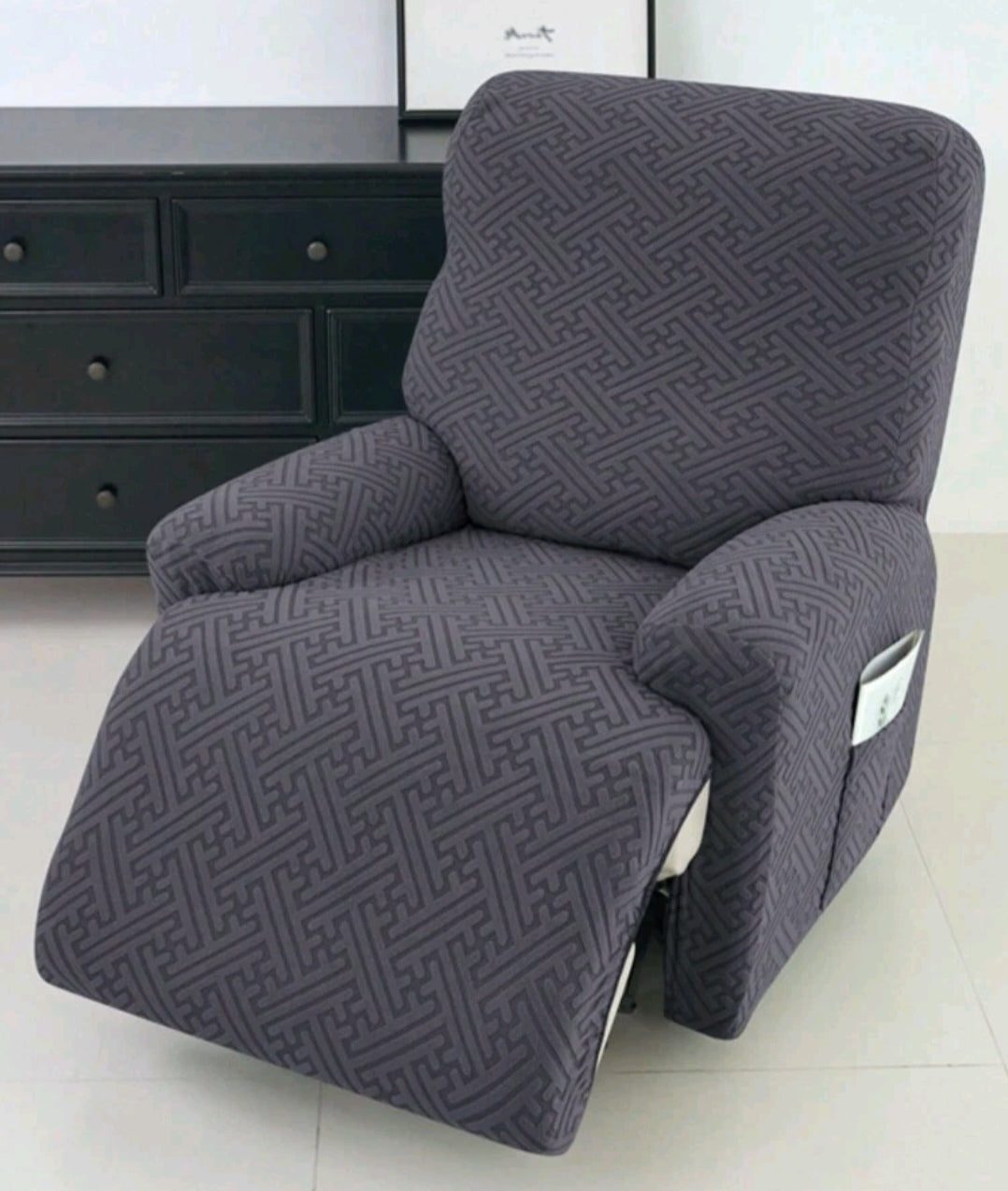 4-Piece Recliner Chair Cover Set – Stretch Fit Slipcover (Available in 3 Colours)